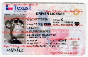 Texas Driver License(New TX O21 2020)