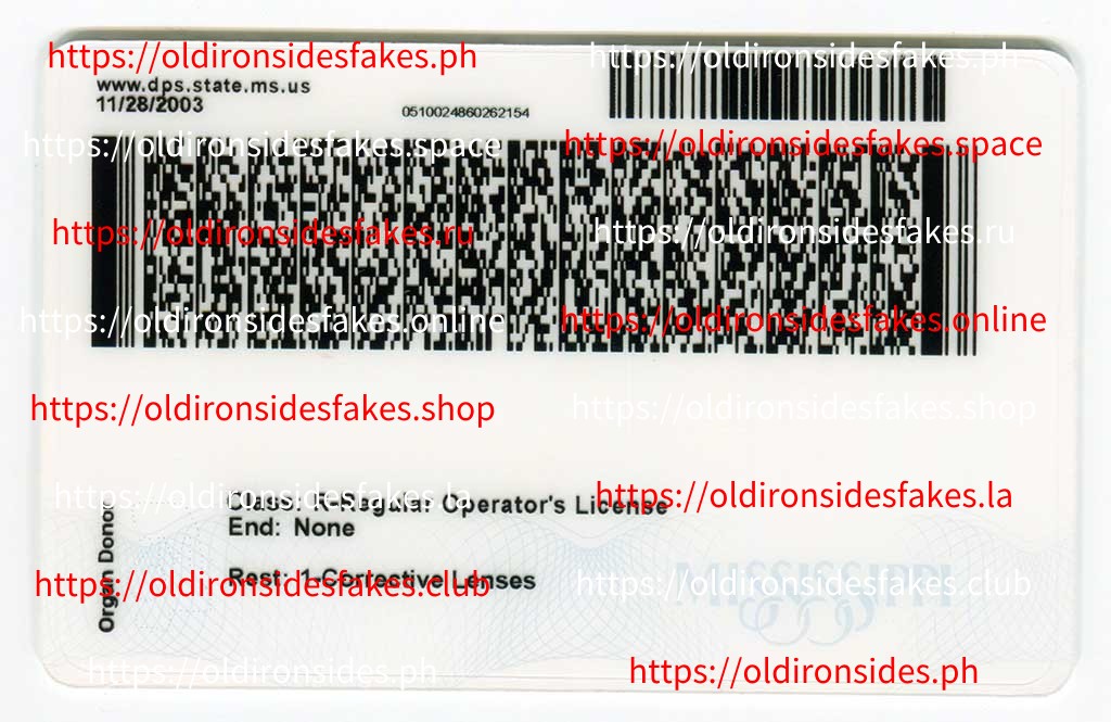 Mississippi Driver License (MS U21) - Image 4