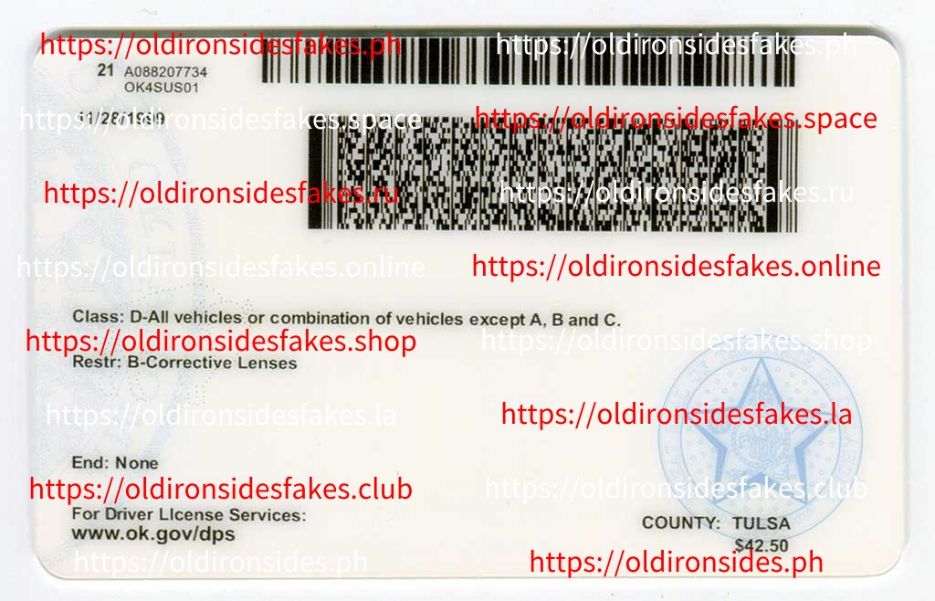 Oklahoma Driver License(OK) - Image 4