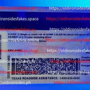 Texas Driver License(New TX U21 2020)