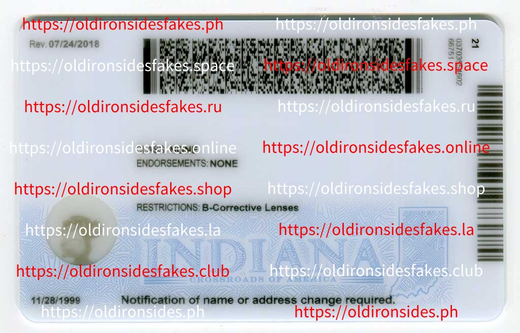 Indiana Driver License(New IN) - Image 4