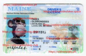 Maine Driver License (Old ME)