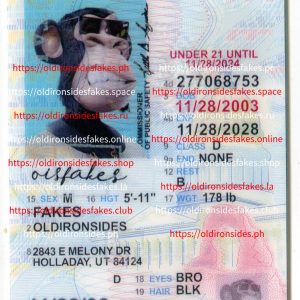 Utah Driver License(UT U21)