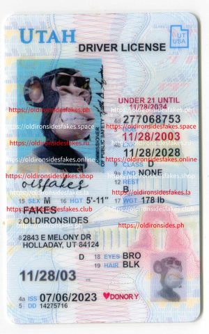 Utah Driver License(UT U21)