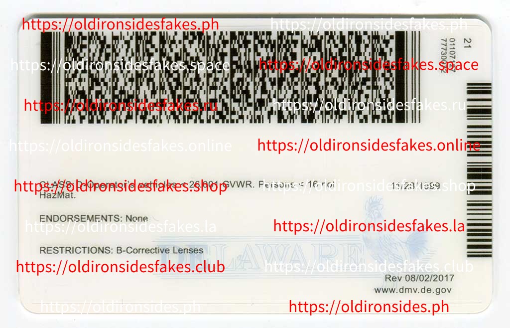 Delaware Driver License(New DE O21) - Image 4