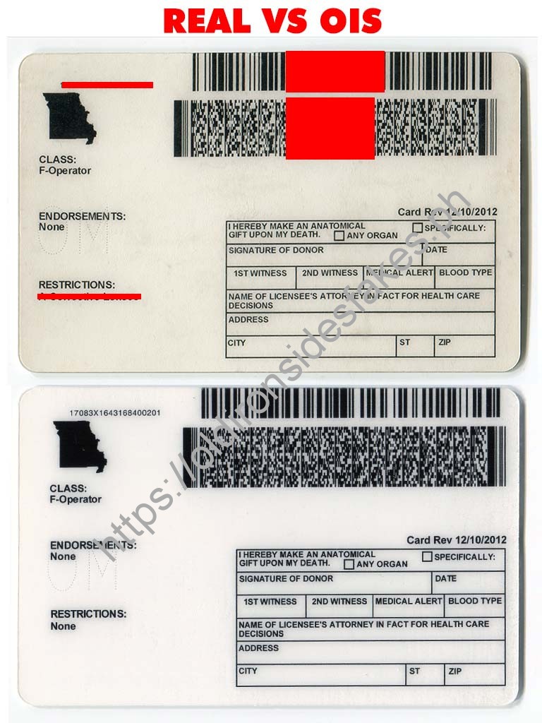 Missouri Driver License (Old MO U21) - Image 2