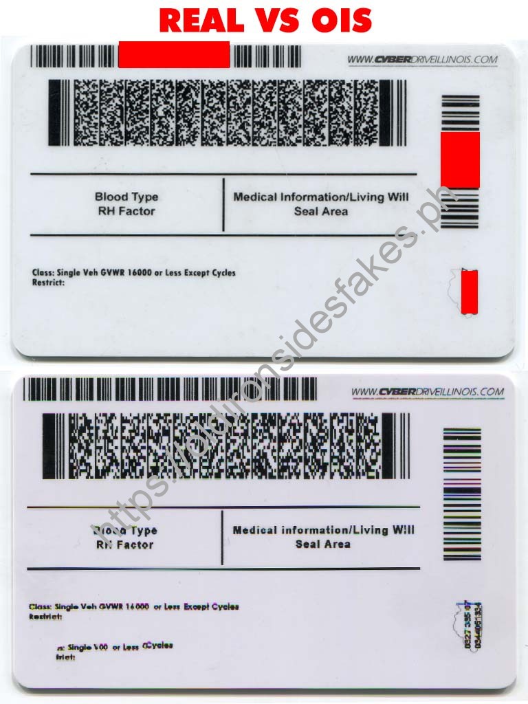 Illinois Driver License(Old IL) - Image 2