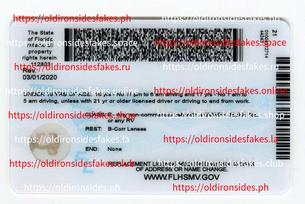Florida Driver License(New FL U21 DRIVER V2) - Image 4